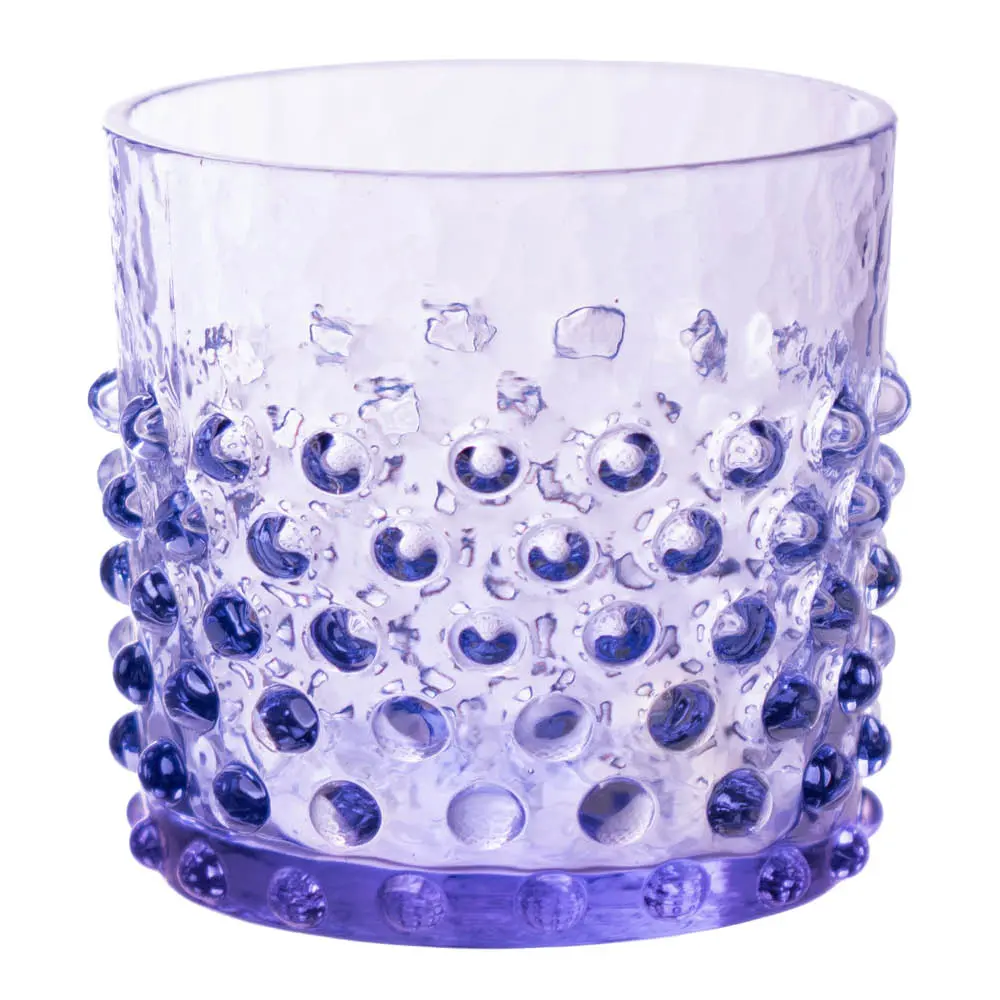 Hobnail vannglass 15 cl lavendel