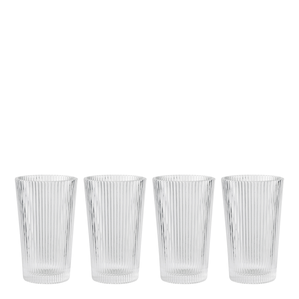 Stelton - Pilastro Longdrink Lasi 30 cl 4 kpl Kirkas