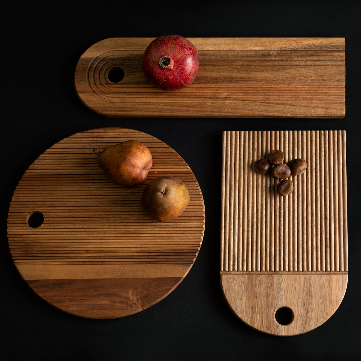 Maku Kitchen Life Groove serveringsbräda akacia 35 cm