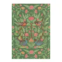 Handduk 35x50 cm Fågelmotiv/grön