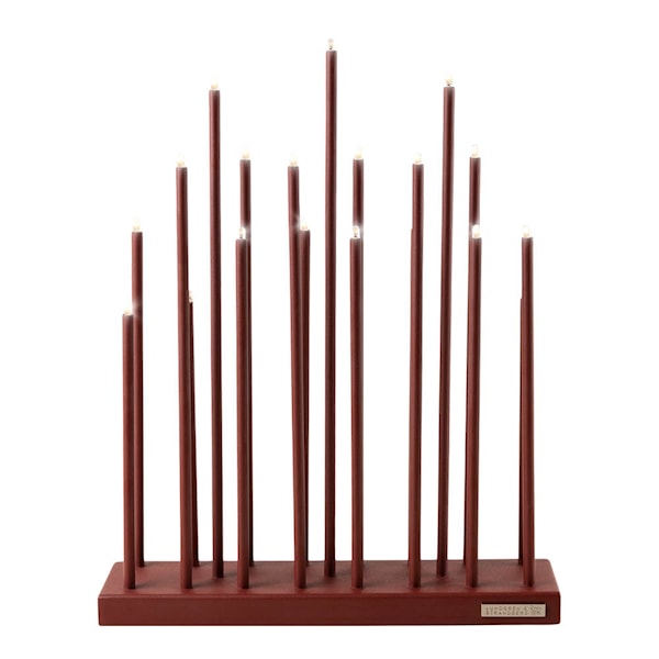 Elflugan Original ljusstake 32x8 cm oxidröd
