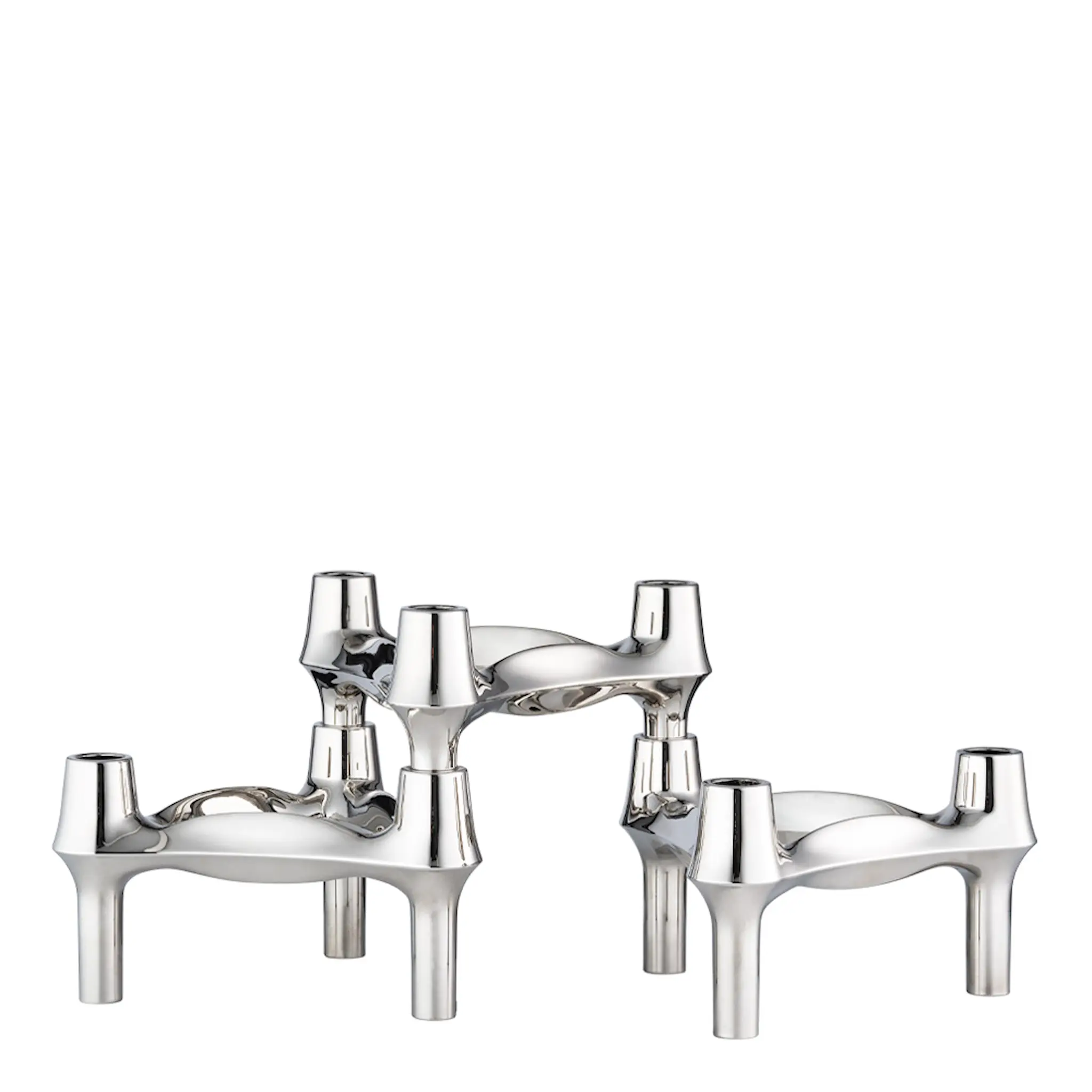 Stoff Nagel Stoff Nagel BMF ljusstake 3-pack Krom