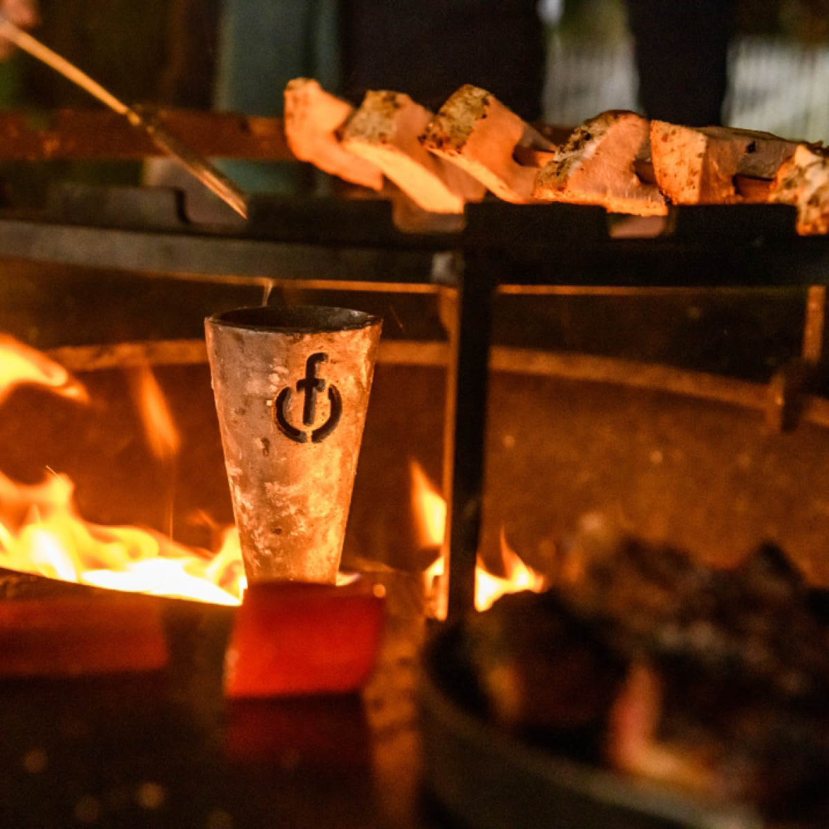 Forged Flambadou BBQ