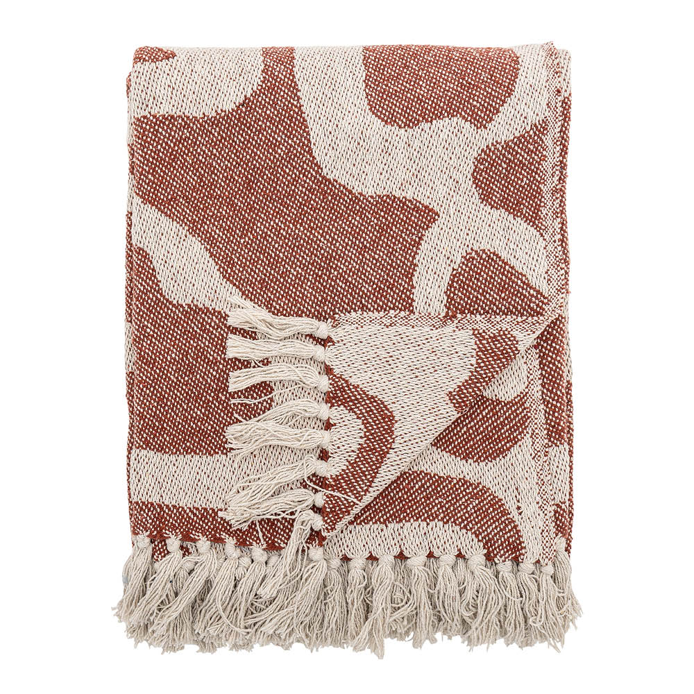 Bloomingville - Salobre Viltti 160x130 cm Ruoste/Beige