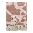 Salobre pläd 160x130 cm röd/natur