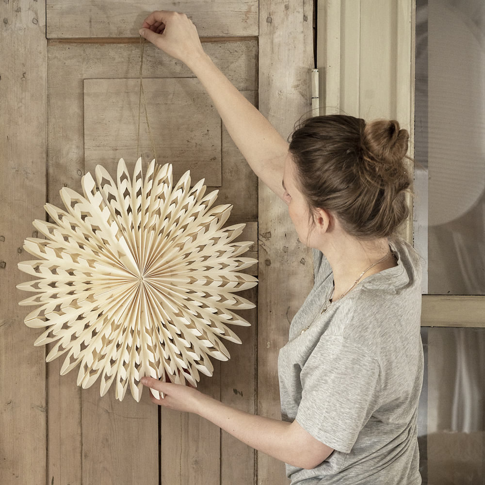 Watt & Veke Elvira Julstjärna 45 cm Vit