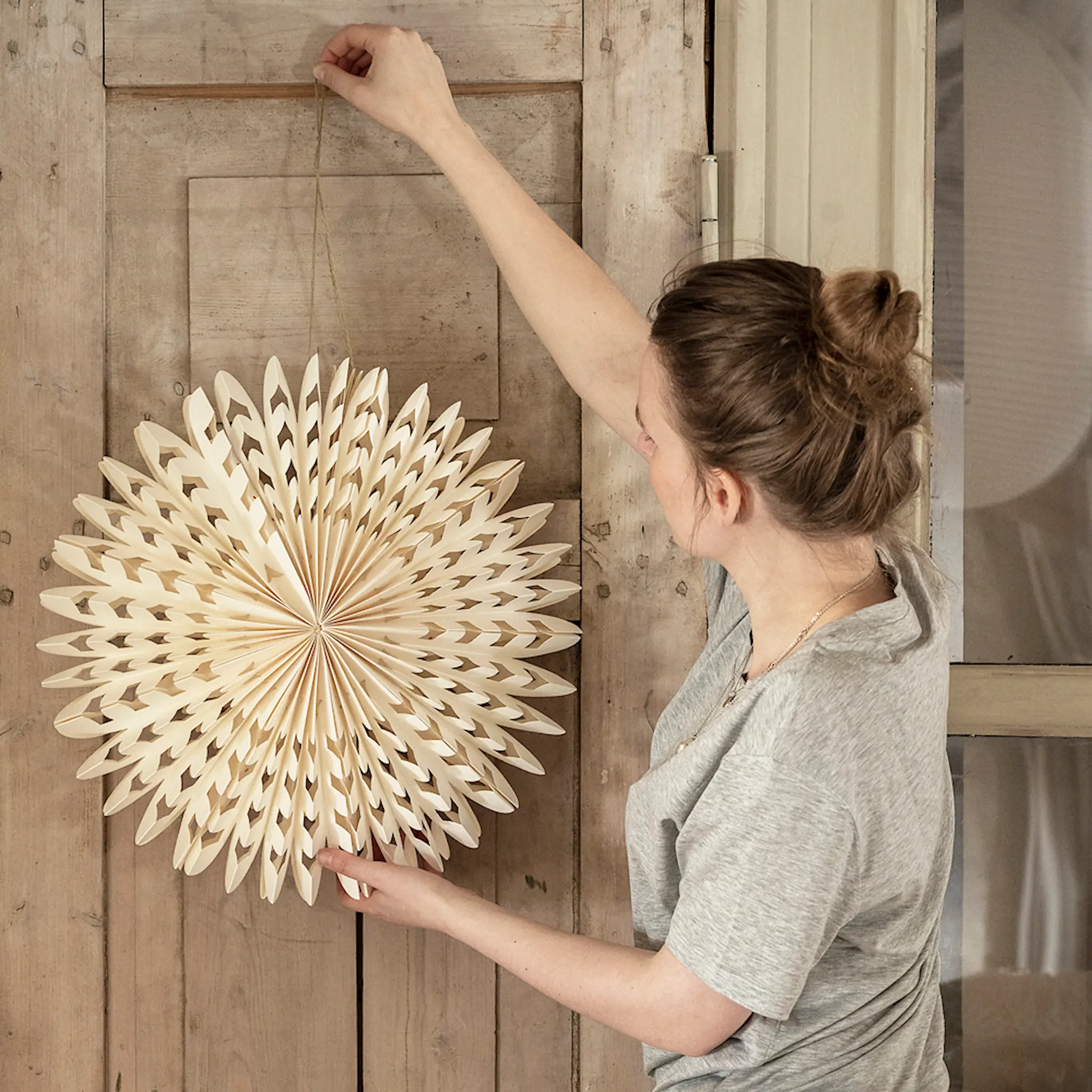 Watt & Veke Elvira Julstjärna 45 cm Vit