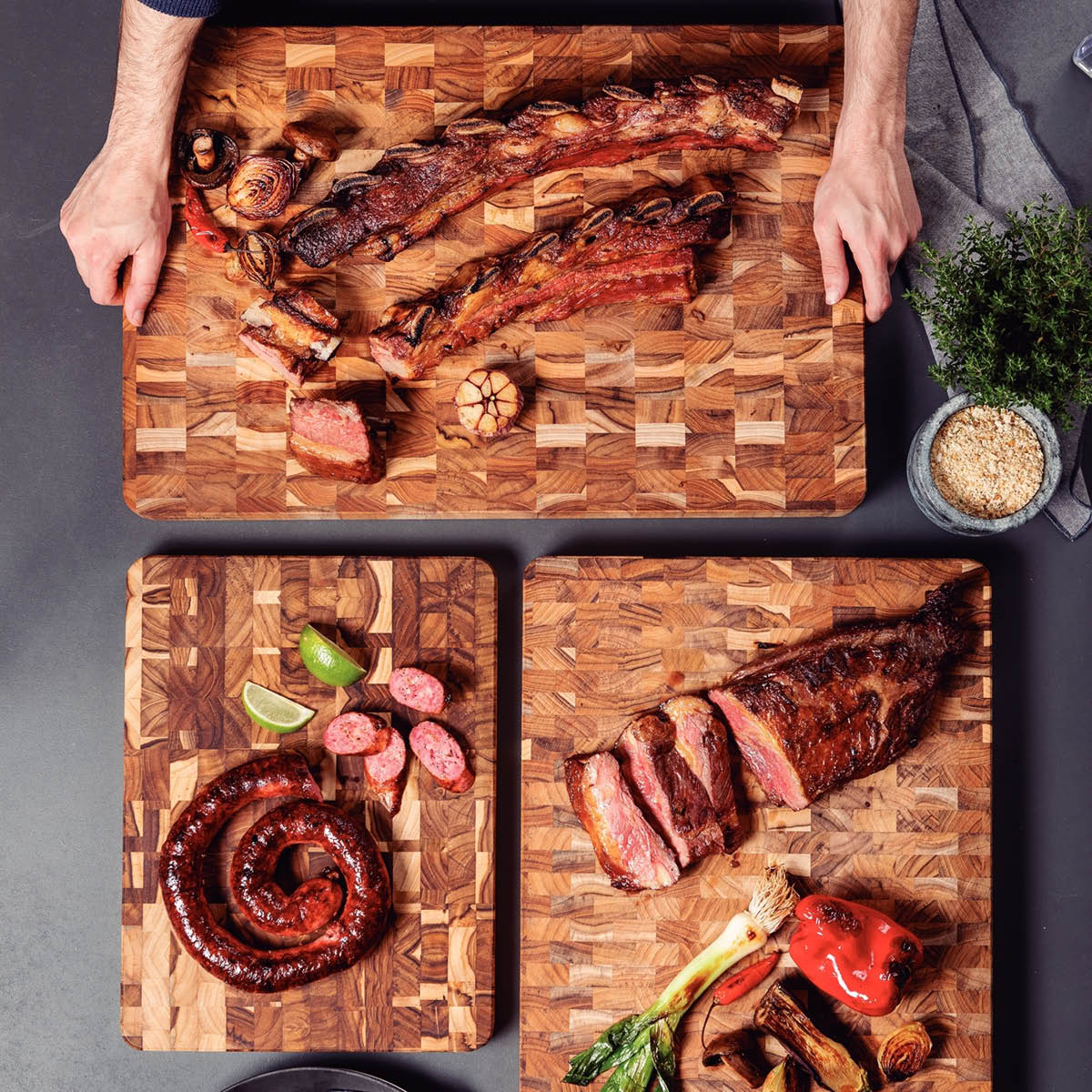 Tramontina Skjærefjøl i tre 30x40 cm endeved teak