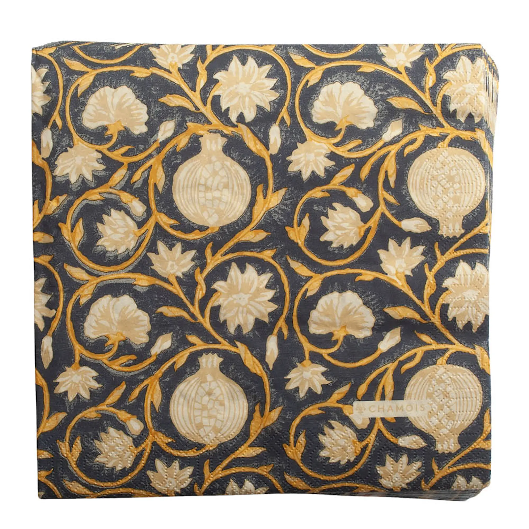 Chamois Tangier Pomegranate servett 40x40 cm 50-pack blå/ochra