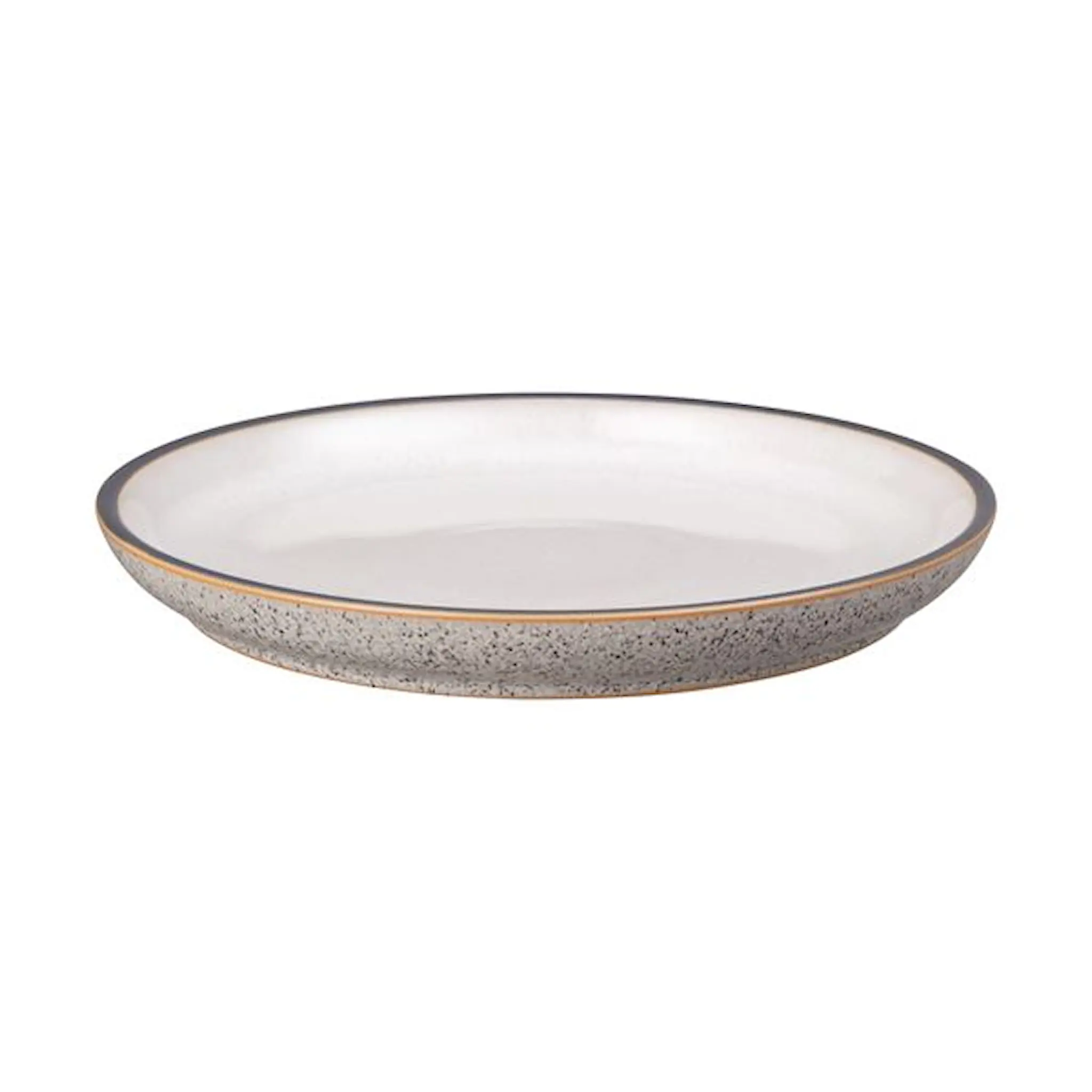 Denby Studio Grey White coupe Tallrik 21 cm Grå