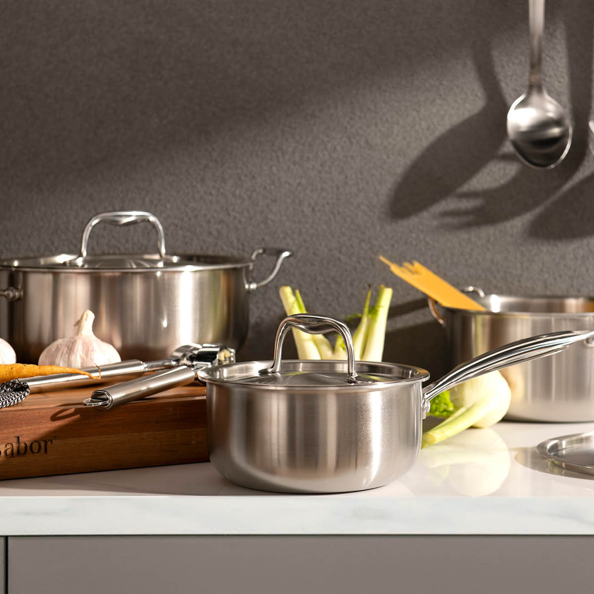 Modern House Rix Circle grytset 3 delar 1,6/3,2/4 L keramisk beläggning