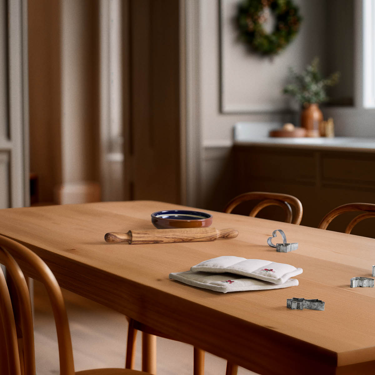 Juna Christmas Fable gryteklut 22x22 cm sand