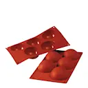 Silikonform Kupoler 5 st 8x4 cm