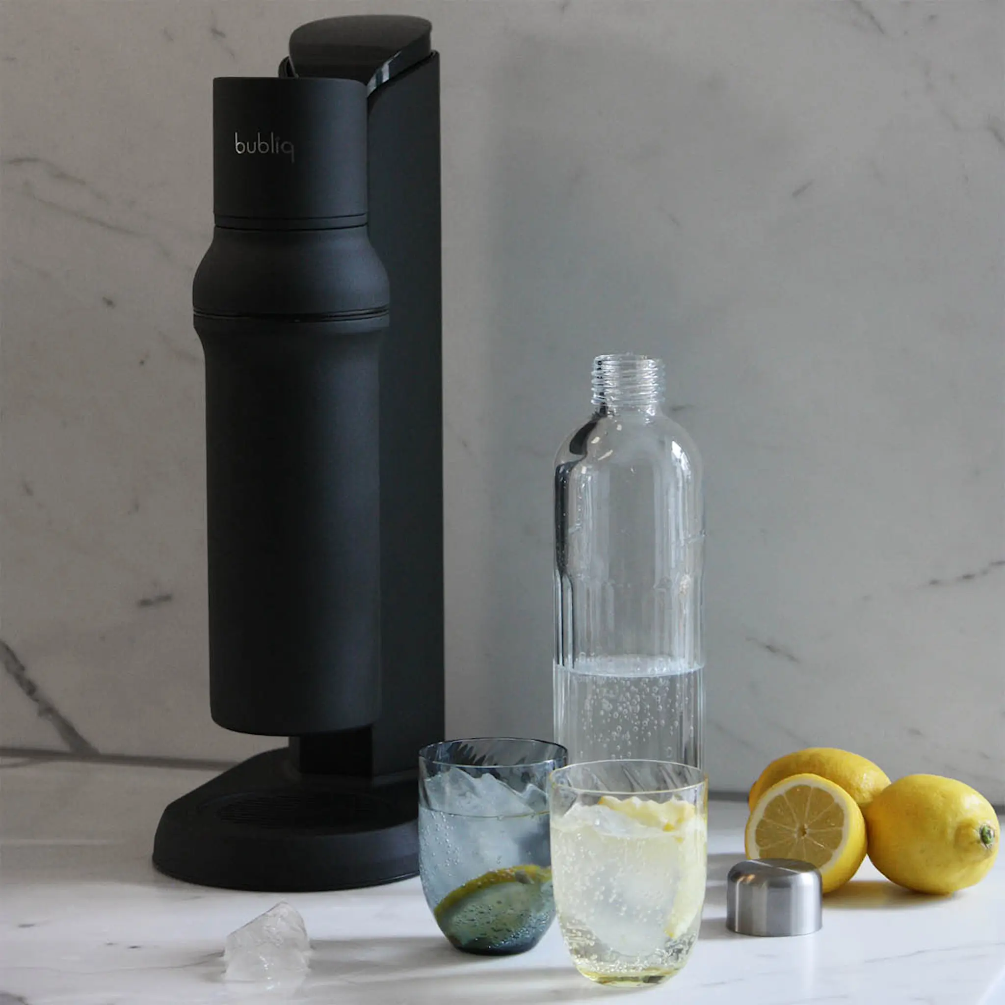 Bubliq Glass kullsyremaskin matt svart