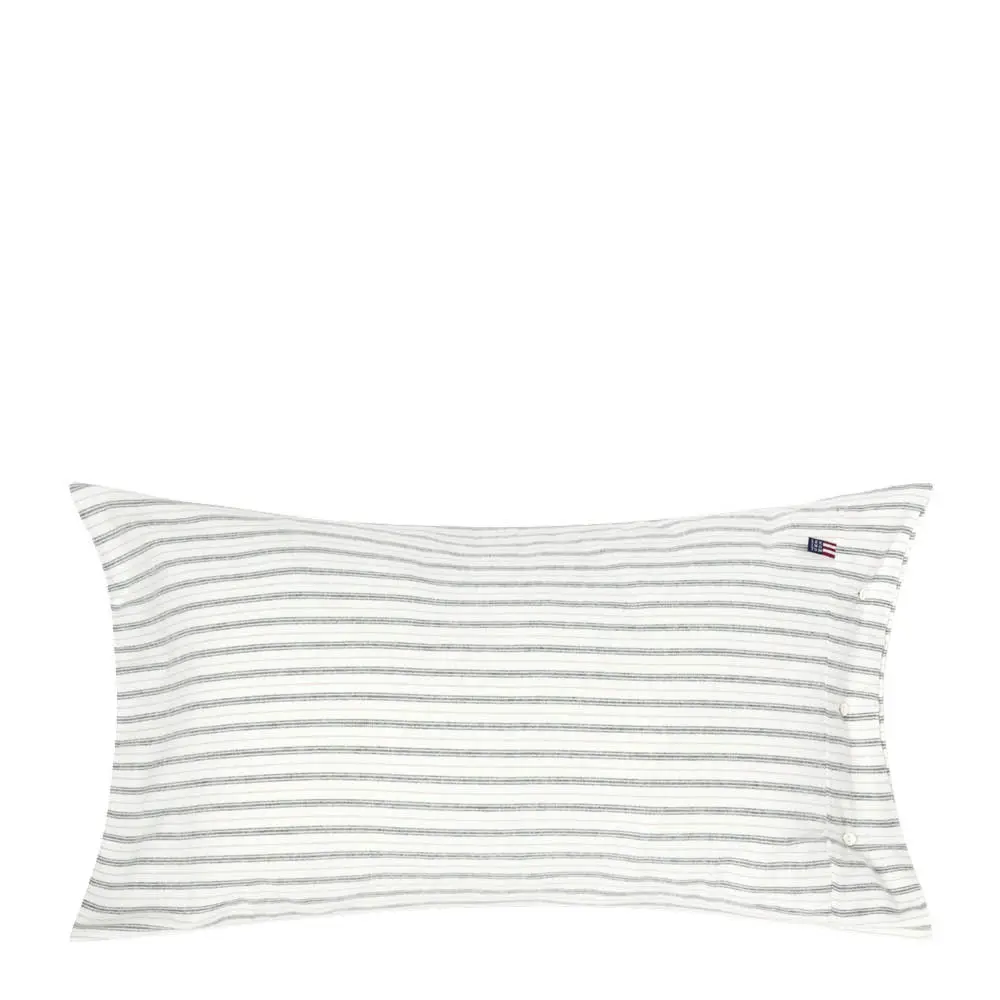 Tyynyliina flanelli 50x90 cm raidallinen valkoinen/vihreä/beige