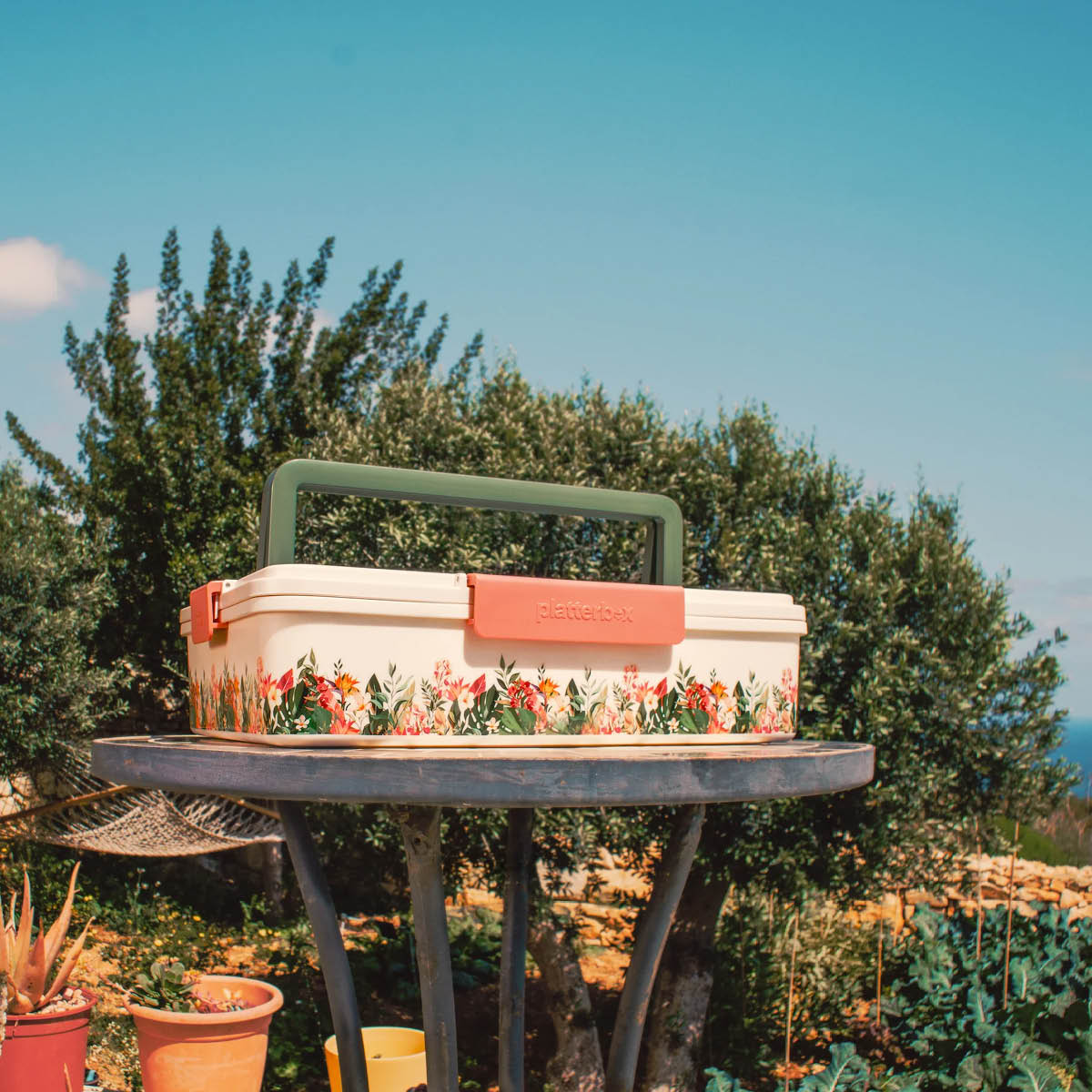 Platterbox Matboks isolert med kjøling 5,5L Floral