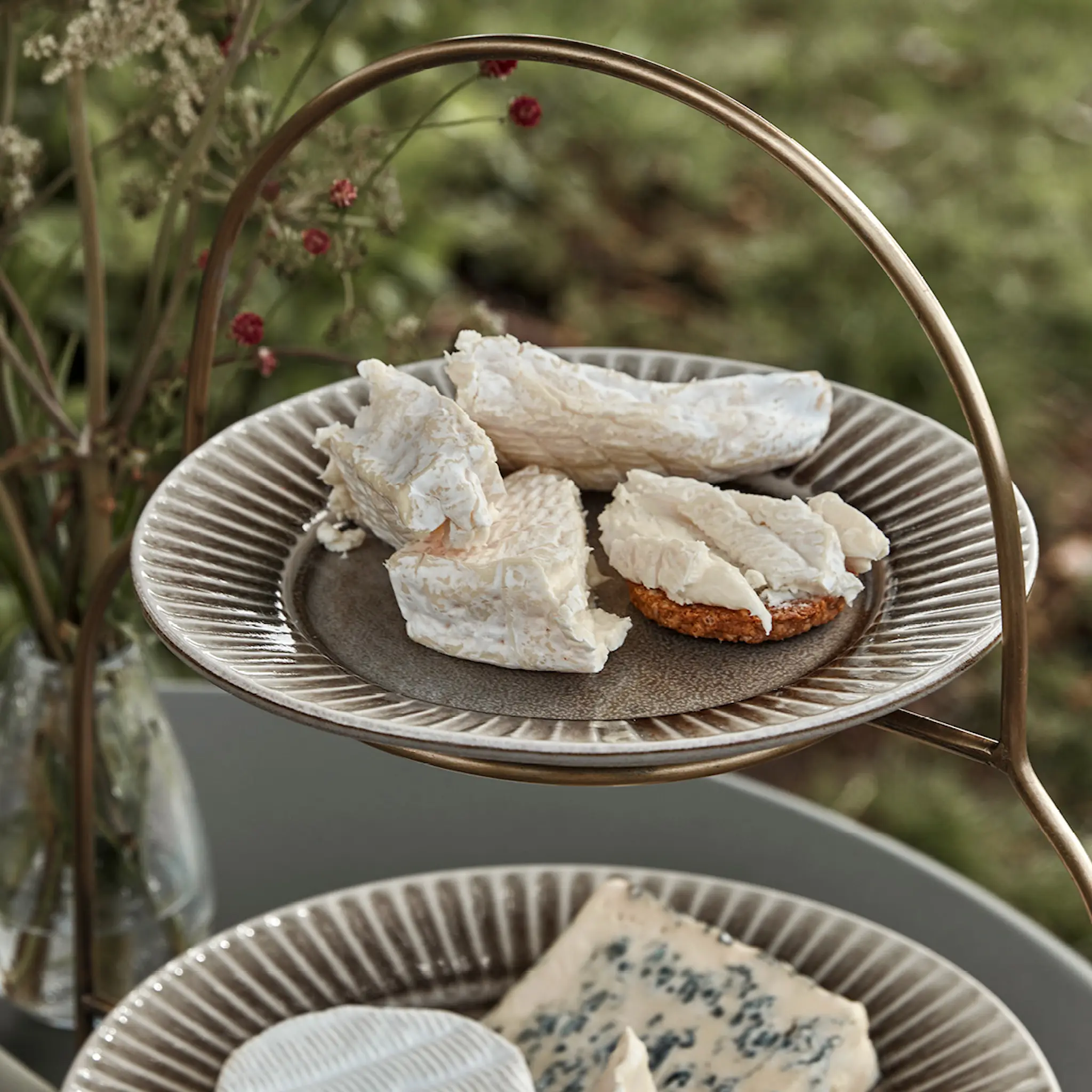 House Doctor Pleat Lautanen 22 cm Harmaa/Ruskea