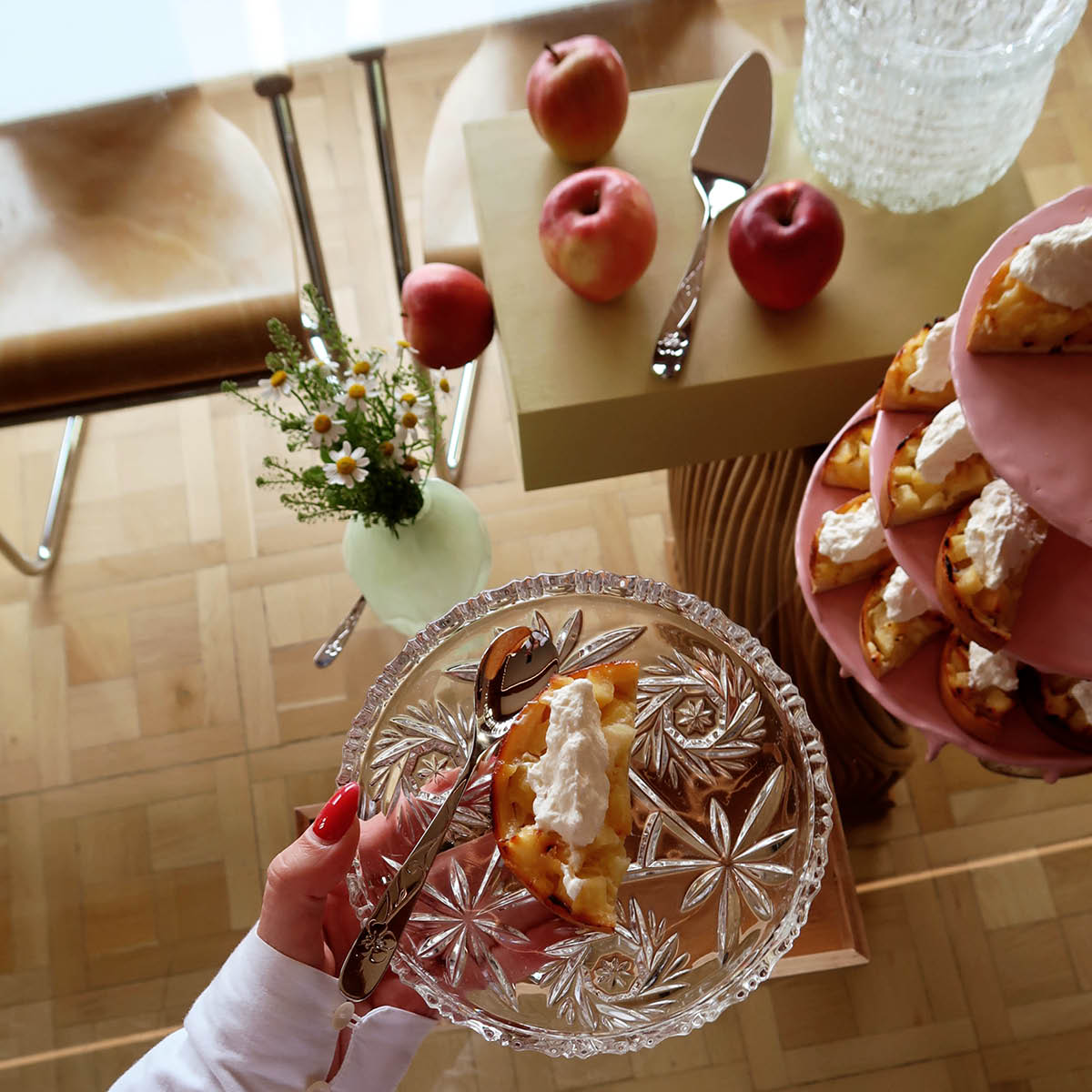 Hardanger bestikk Sanna kakesett 7 deler