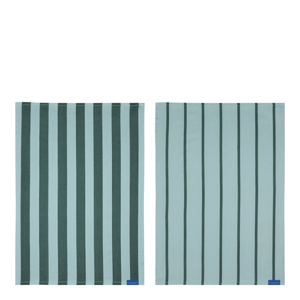 Mette Ditmer Stripes Keittiöpyyhe 70x50 cm 2 kpl Mint