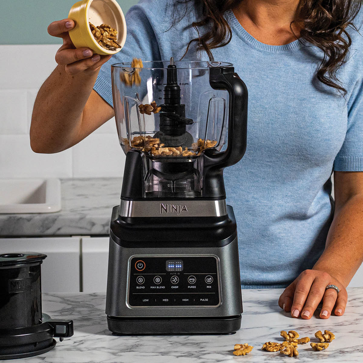 Ninja 3-i-1 foodprocessor m/auto iQ 21/1,8+0,7L svart/sølv