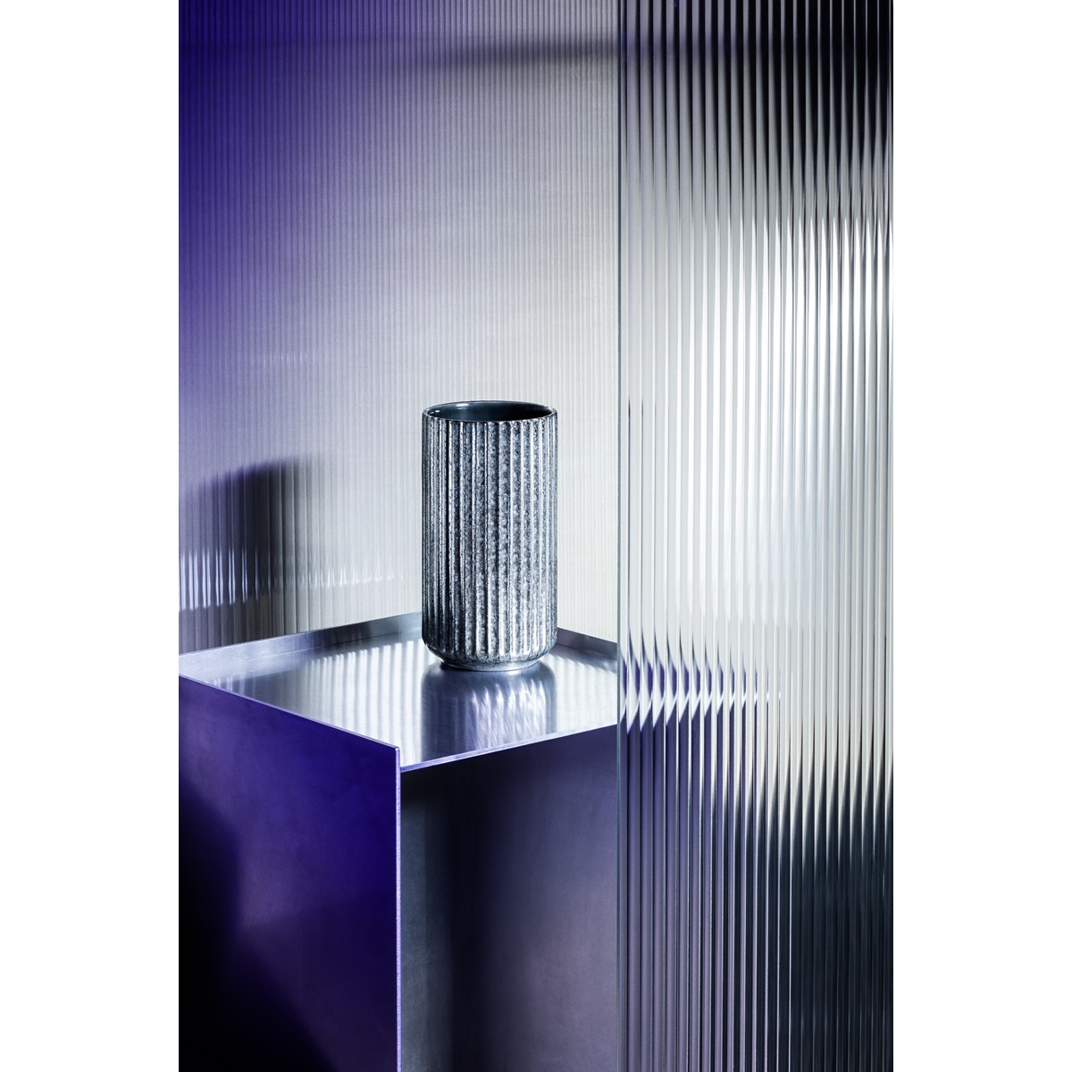 Lyngby Porcelæn Lyngby Radiance Vas 20,5 cm Blå