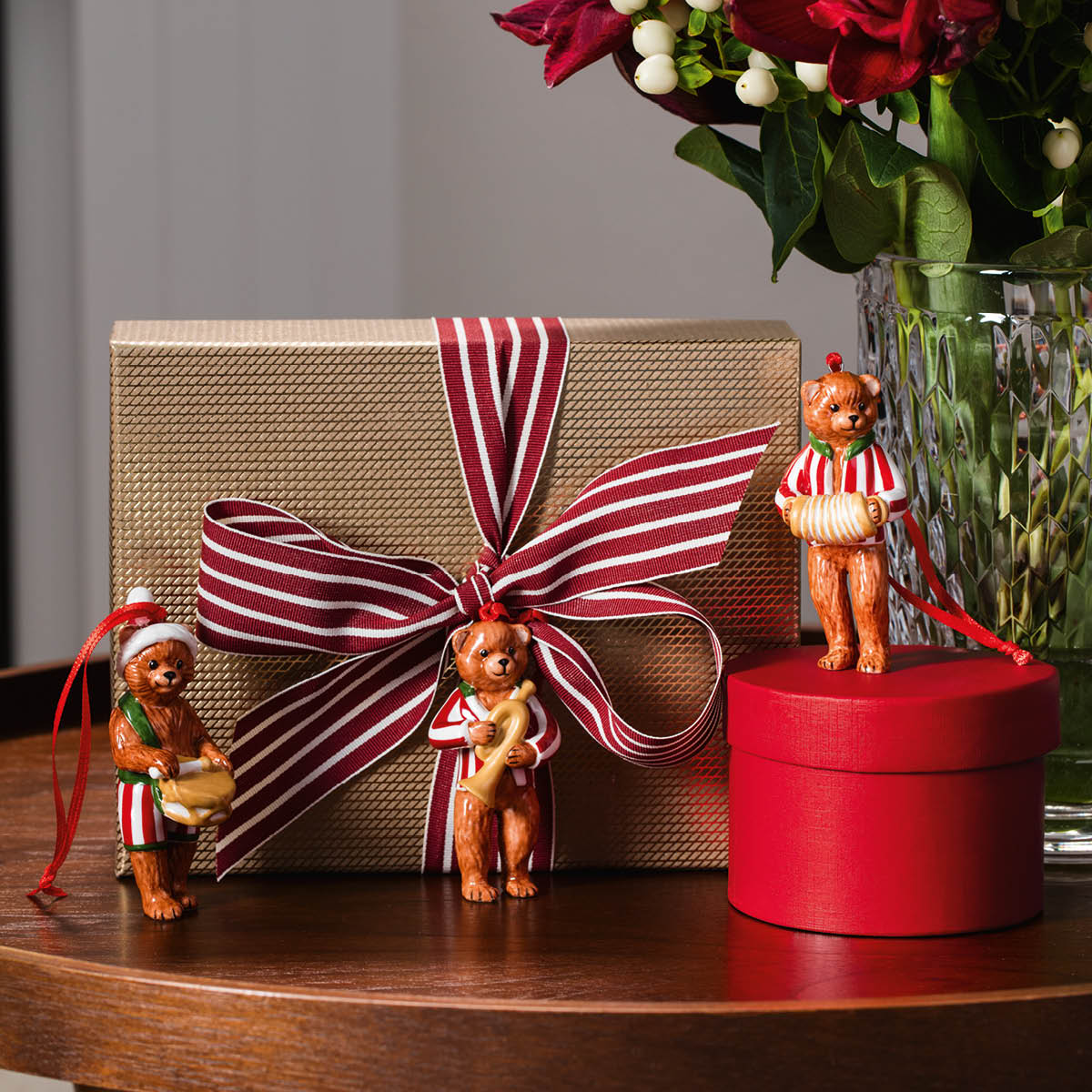 Villeroy & Boch Nostalgic Ornament teddybjørn 19,5x14 cm 3 stk multi