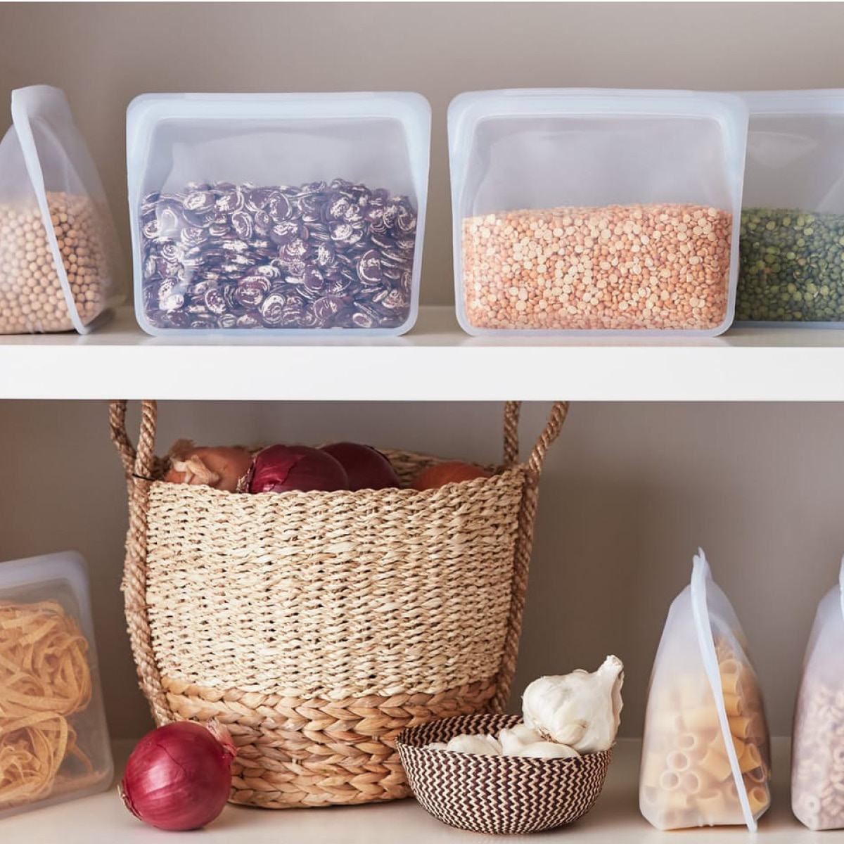 Stasher Stand-Up silikonpåse stående standard 1,66 L klar