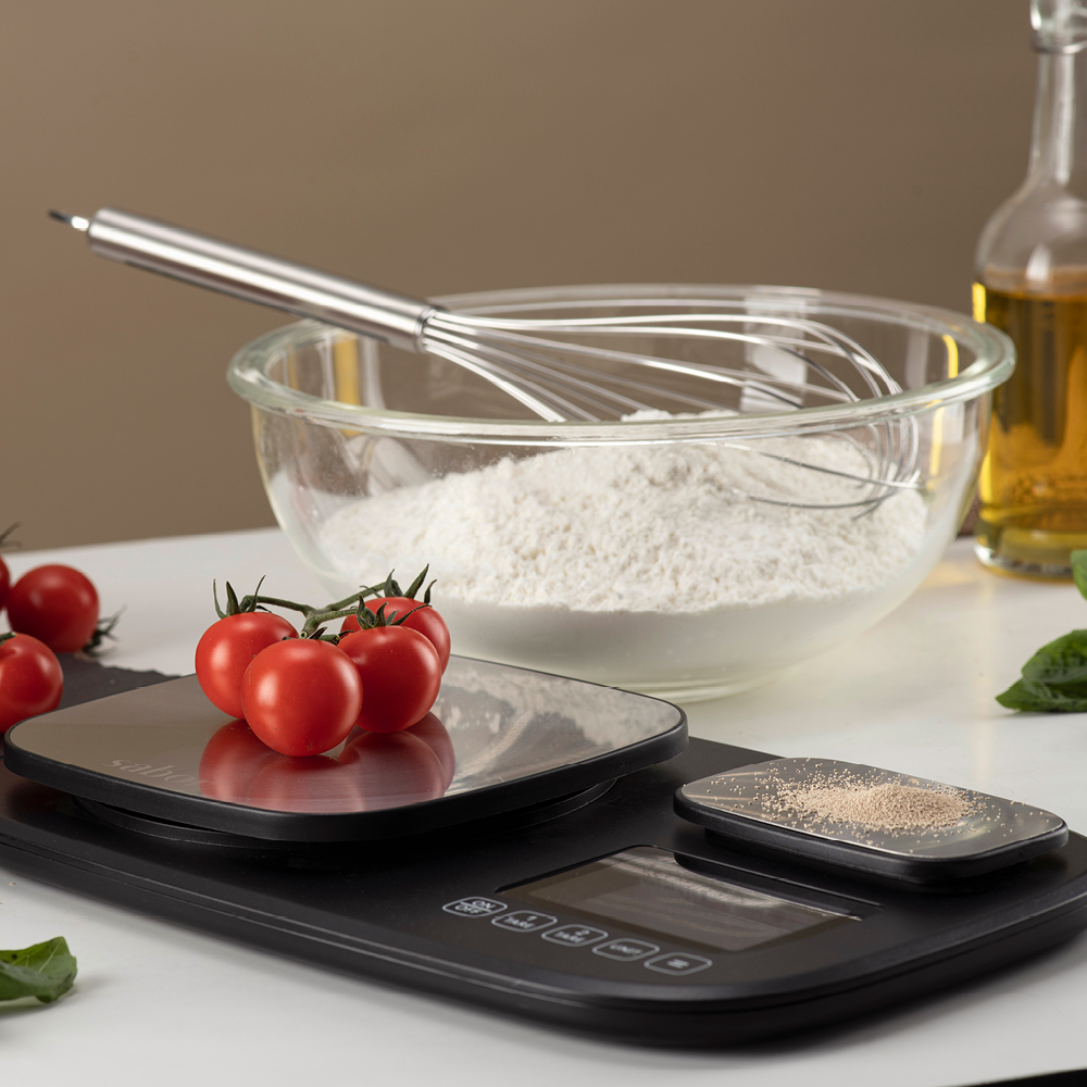 Sabor Ultimate kjøkkenvekt med to soner 0,2g–1kg + 1g–10kg