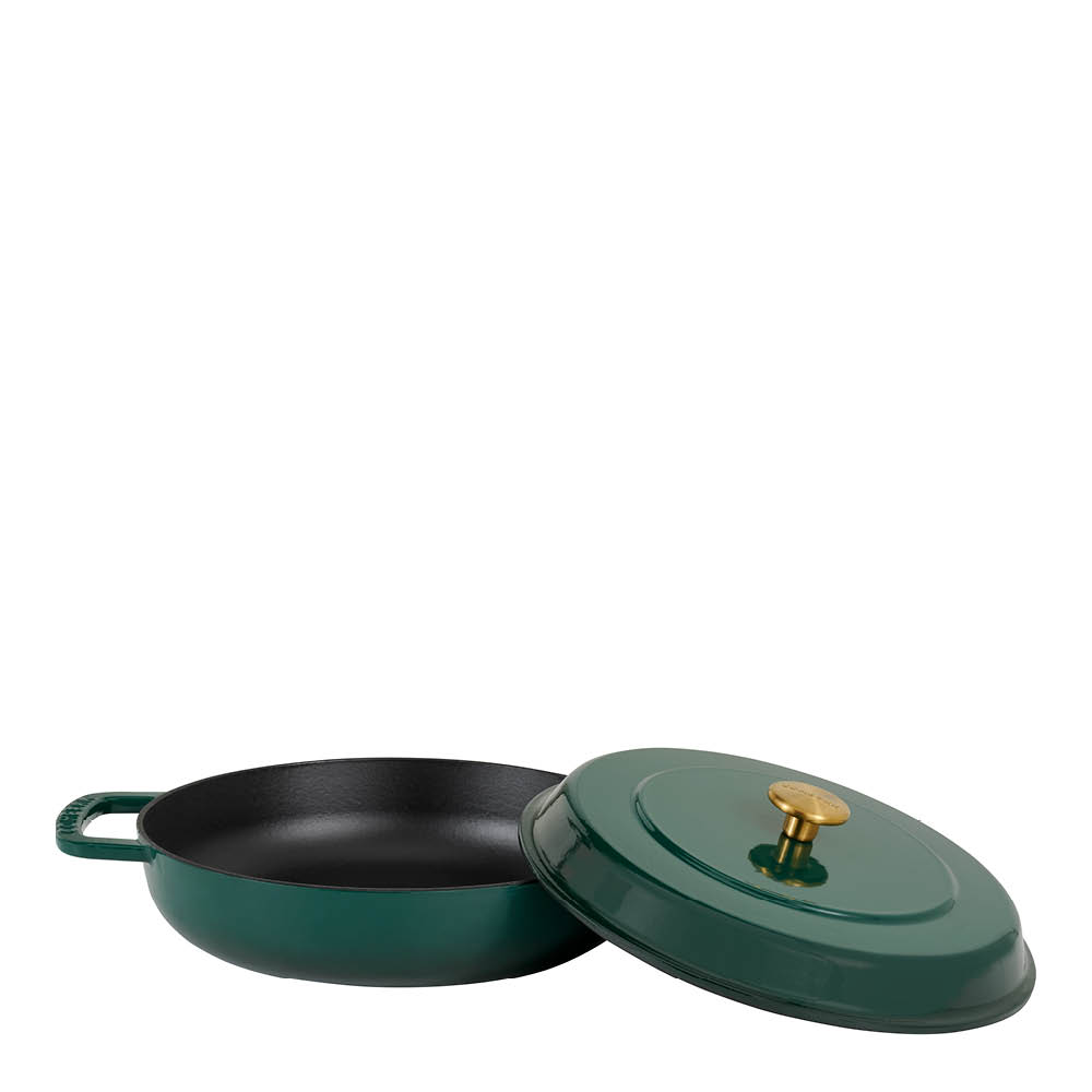 Combekk Braiser valurautapata 28 cm 5 L holly green