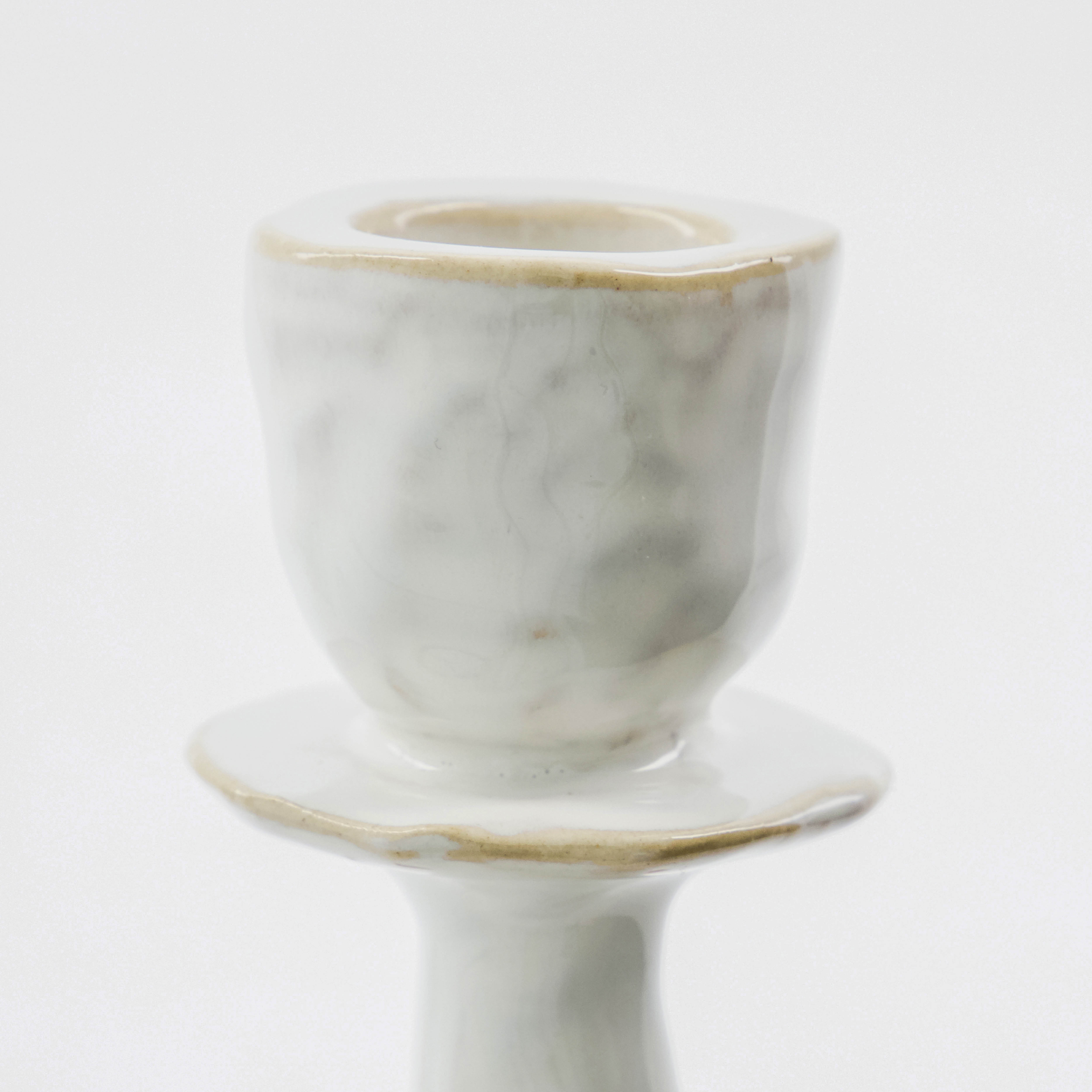 House Doctor Lucca ljusstake 12 cm offwhite