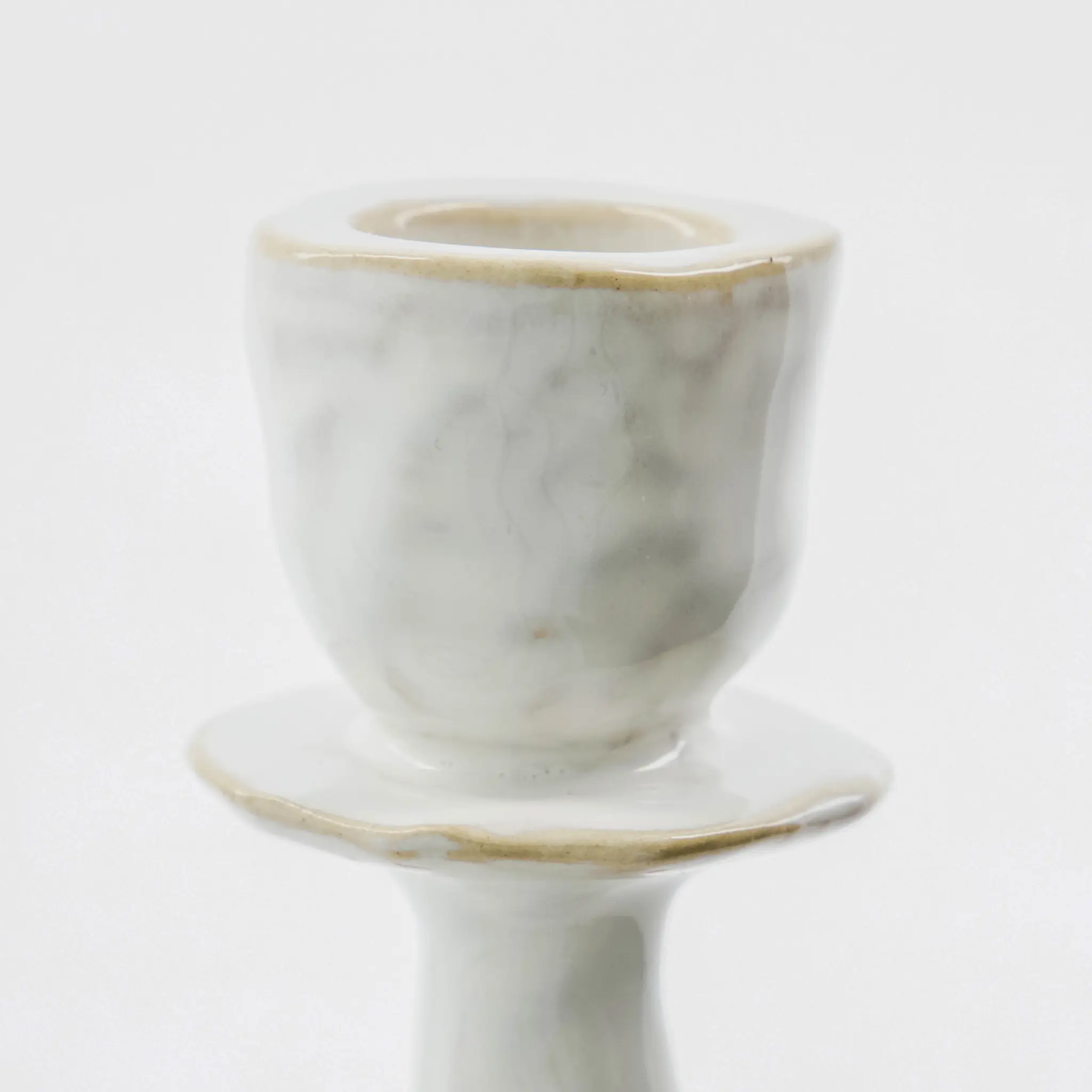 House Doctor Lucca ljusstake 12 cm offwhite