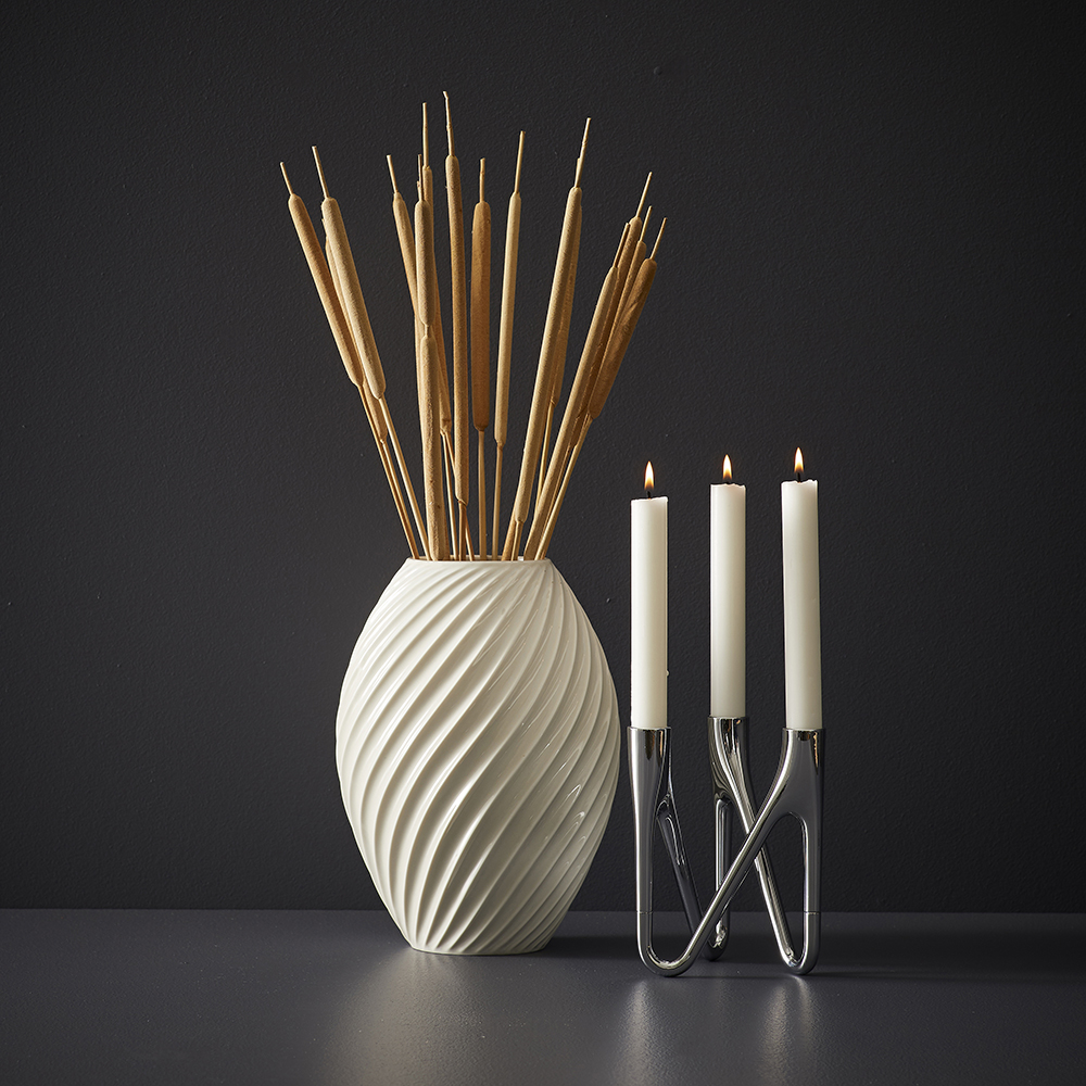 Morsö Roots Kynttilänjalka 3 kynttilää Kromi