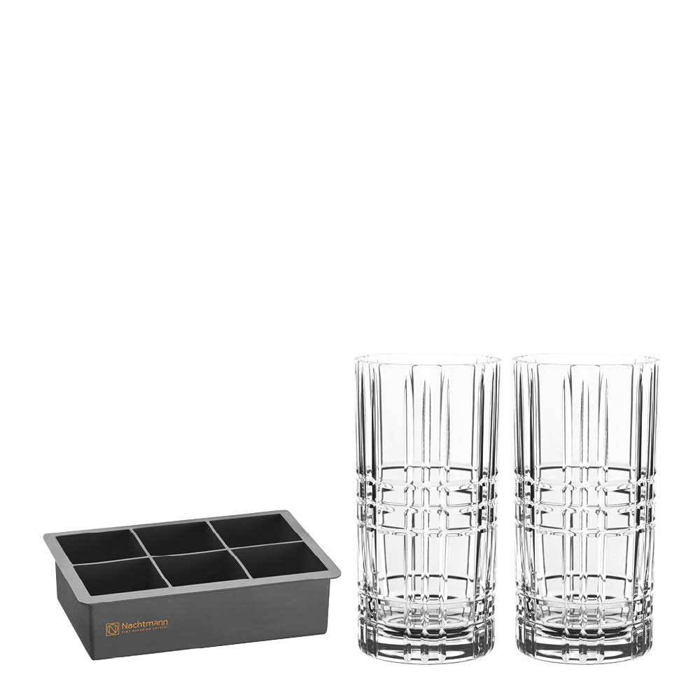 Nachtmann Square longdrinkglas 44,5 cl 3 delar