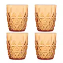 Juni picknick vattenglas 28 cl 4-pack bärnsten