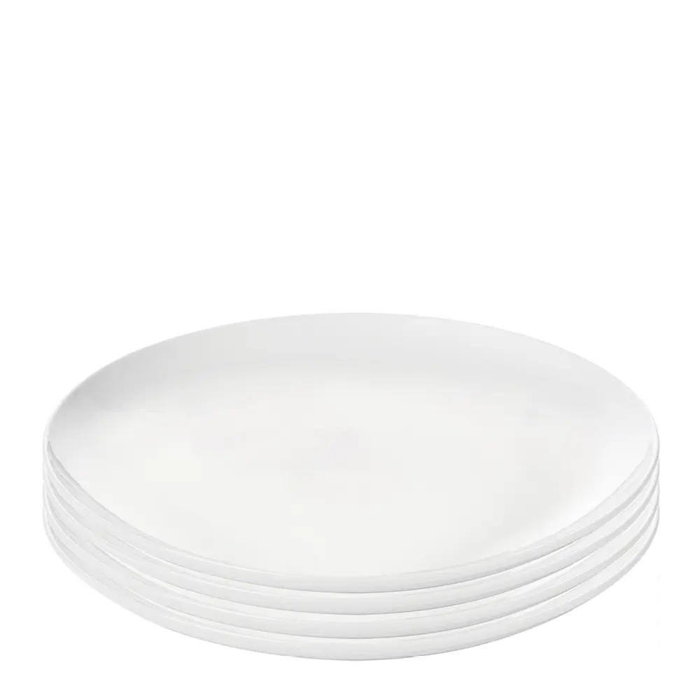 Atelier tallerken 27 cm 4 stk super white