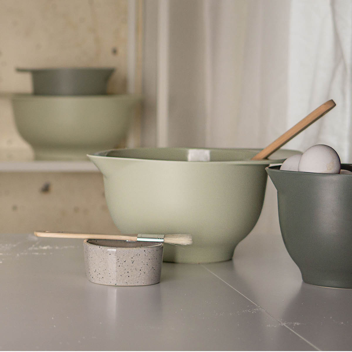 Modern House Granite White skål 18 cl lys grå