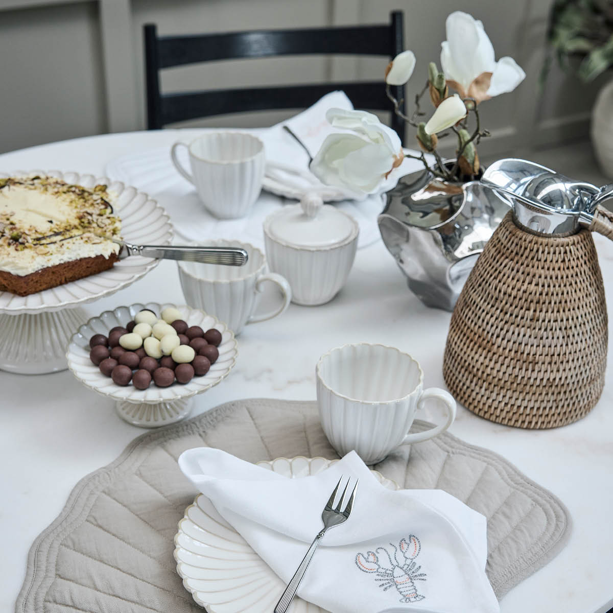 Lene Bjerre Celeste vas 25 cm silver