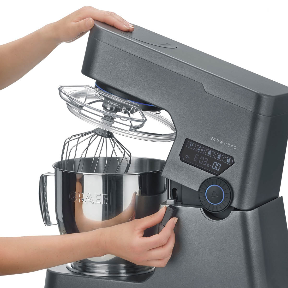 Graef Myestro köksmaskin KM7016EU 7 L grå/silver