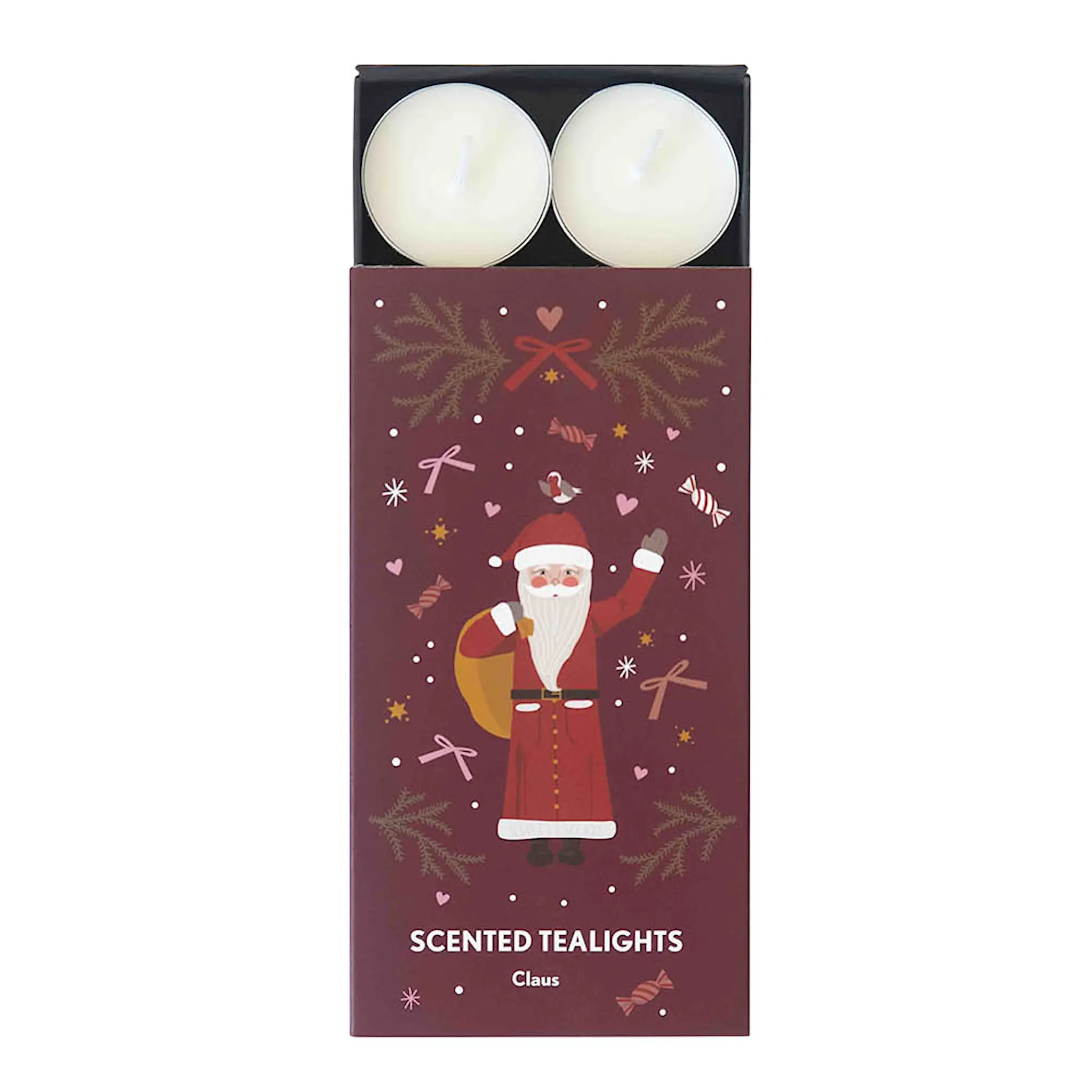 Pluto Claus duftlys 8 stk