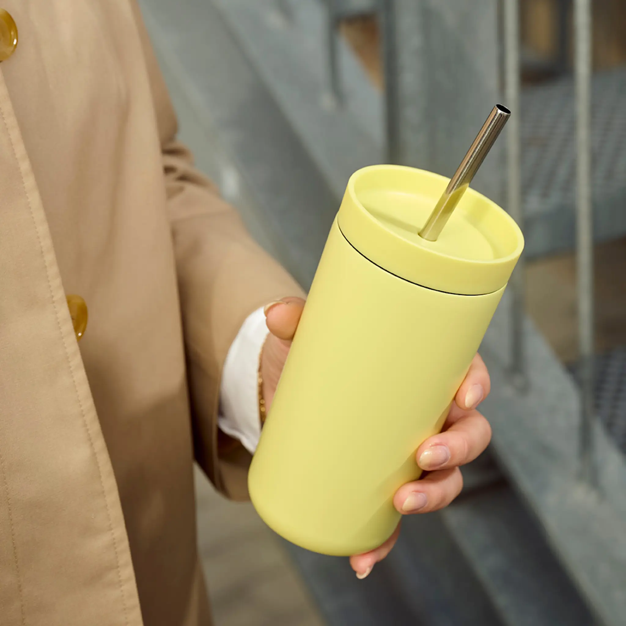 Stelton To Go Sip termosmugg med sugrör 40 cl laevis