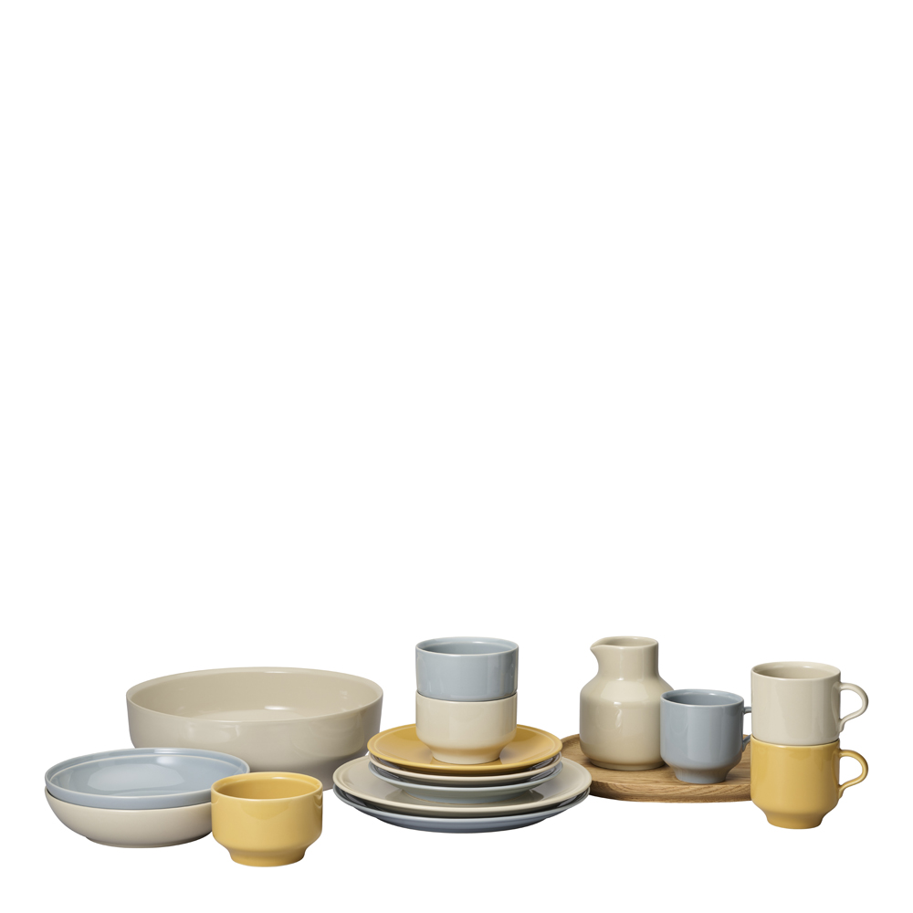 Rörstrand Höganäs Keramik dyp tallerken 19 cm sand