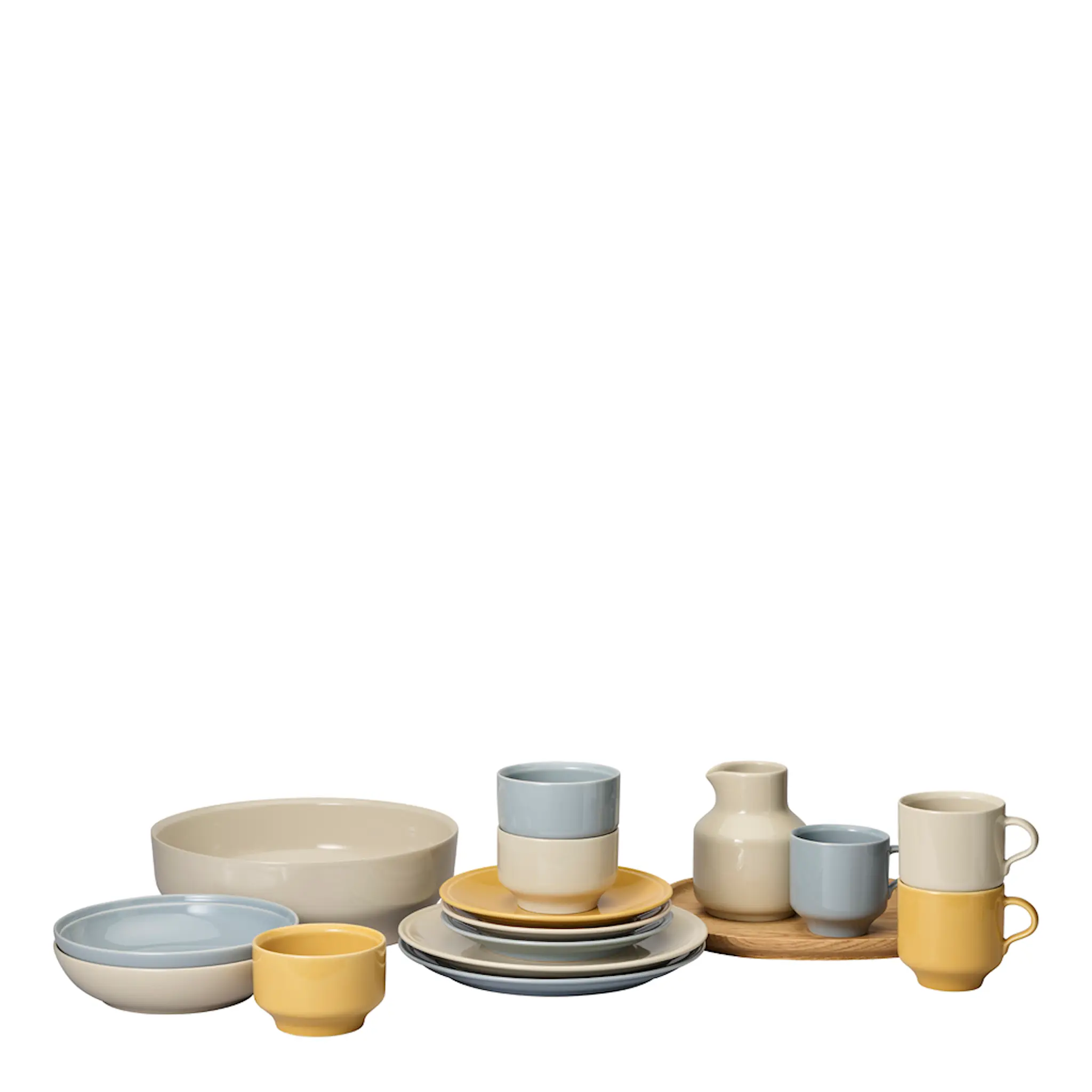 Rörstrand Höganäs Keramik Daga Syvä lautanen 19 cm Hiekka