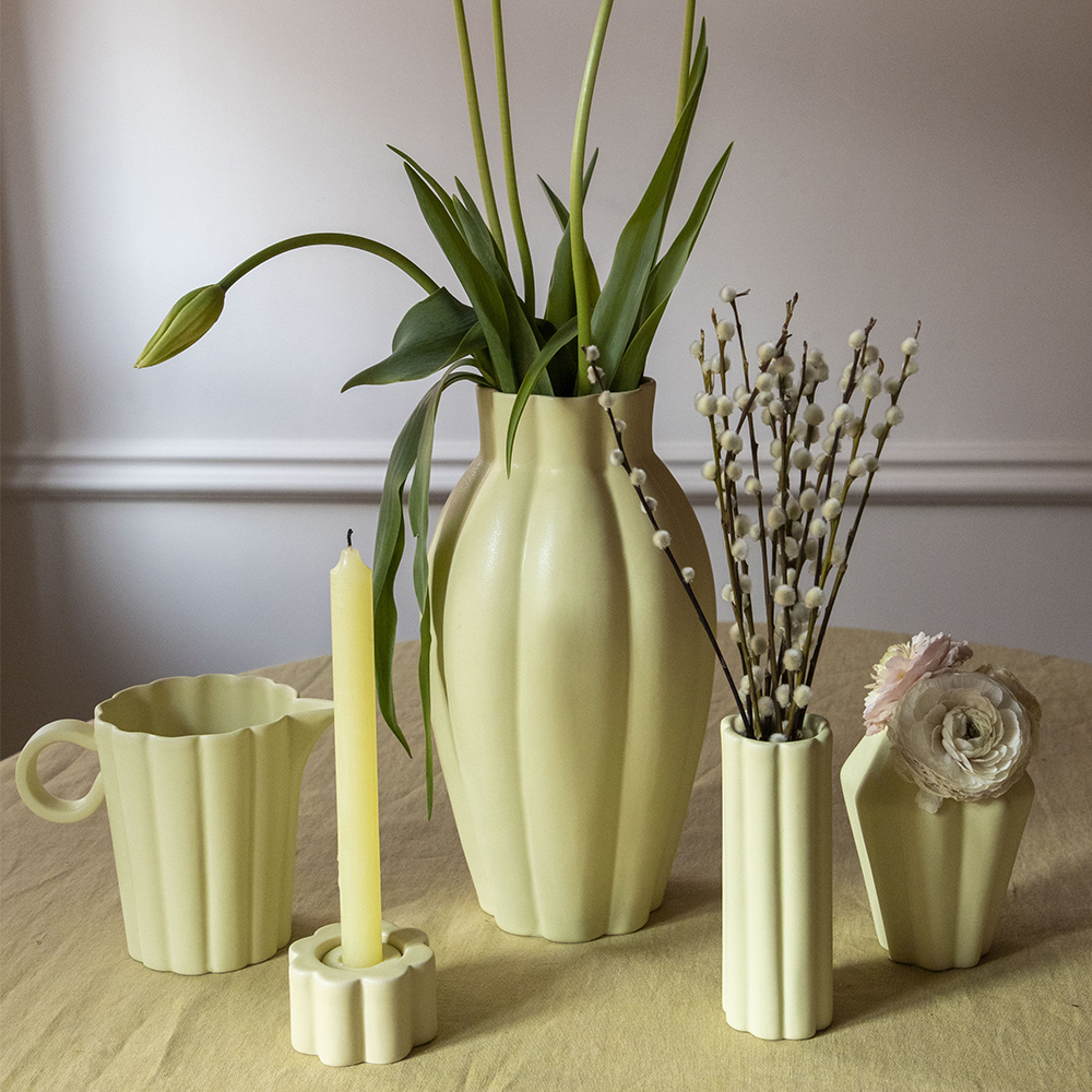 PotteryJo Birgit vase 17 cm pale yellow