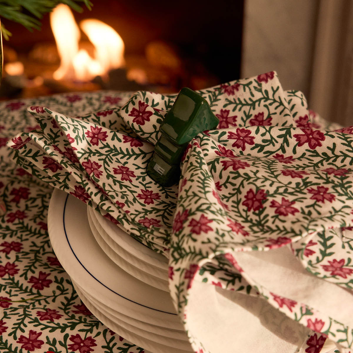 Lexington Tree serviettring 7x8 cm grønn