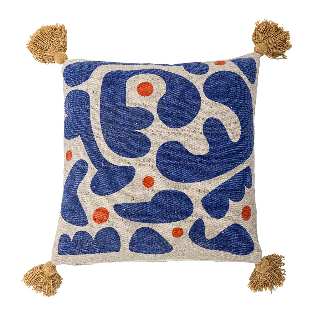 Bloomingville Eviaya Tyyny 45x45 cm Sininen/Valkoinen