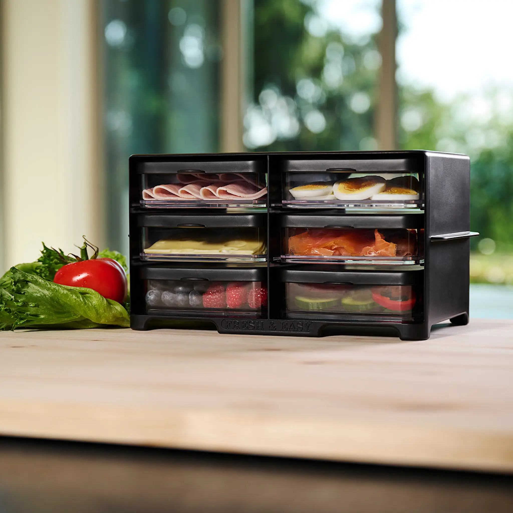 Fresh & Easy Fresh påläggsbox 45 cl svart