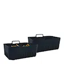 Silikonformar till airfryer 17,5x21x8 cm 2-pack