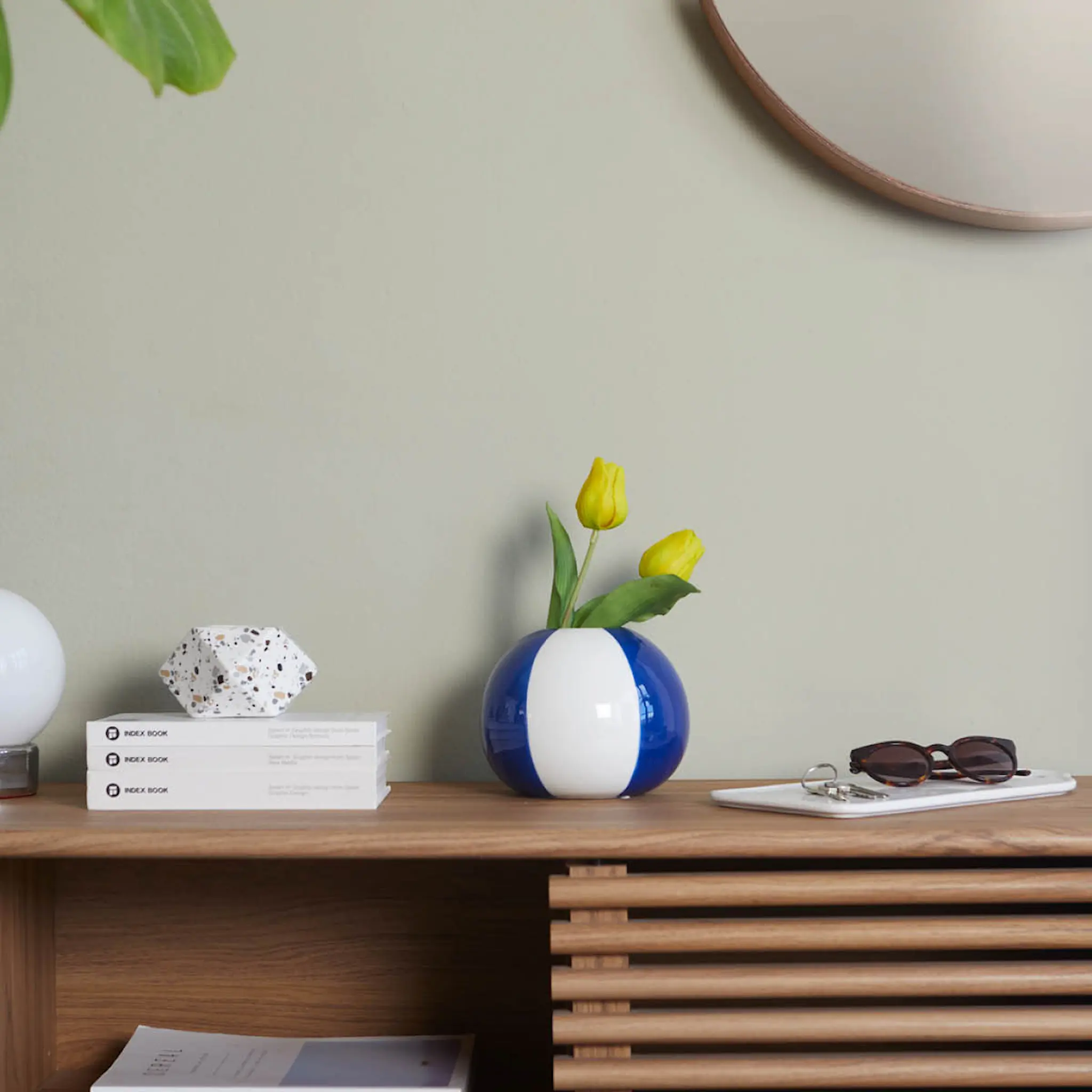 Balvi Floats vas 14 cm Beachball blå