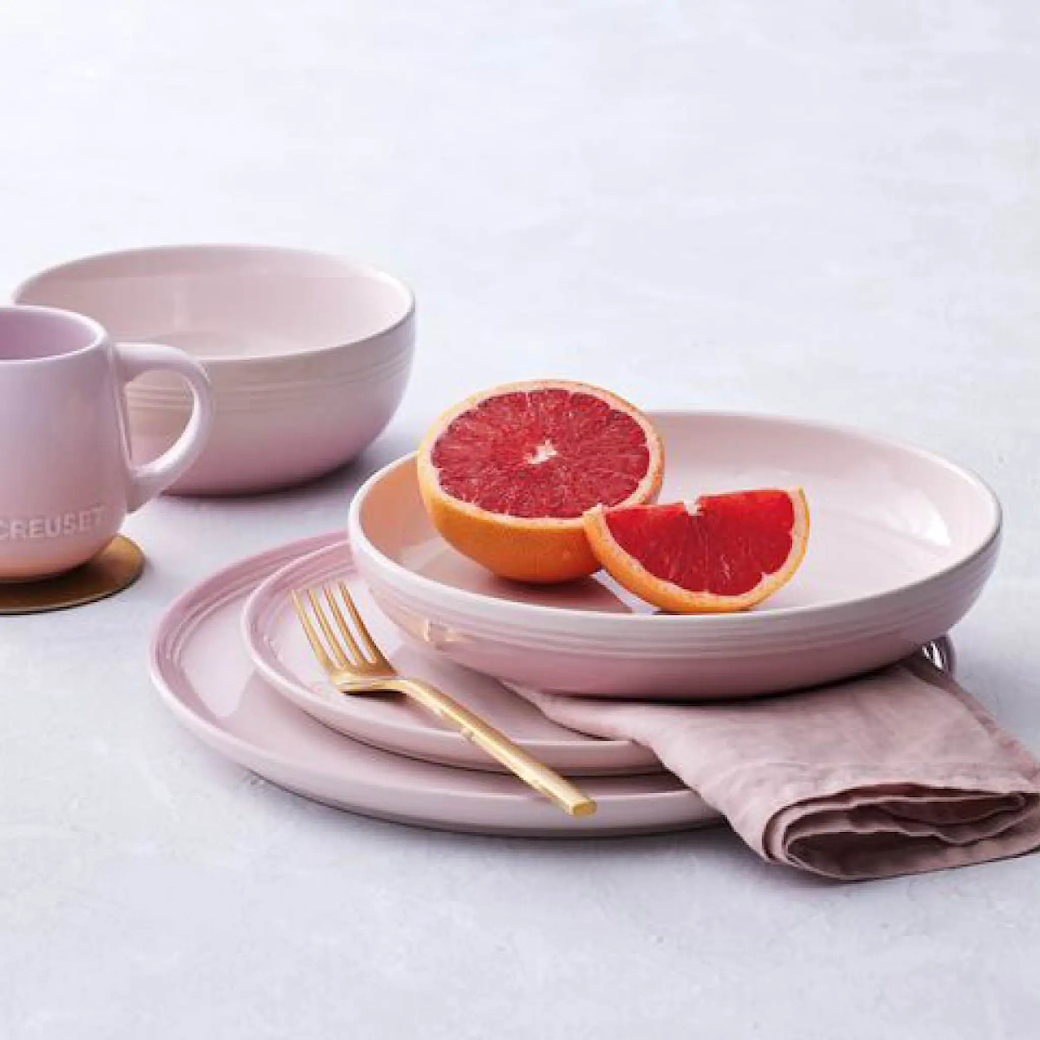 Le Creuset Coupe Collection Tallrik 22 cm Shell Pink