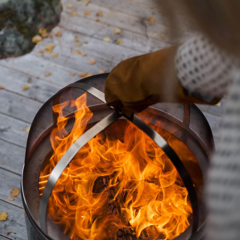 Espegard Pilar gnistskydd lock 46 cm till eldtunna stål